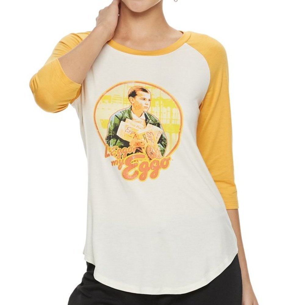 New! Stranger Things L'eggo My Eggo Waffle Baseball T-Shirt Netflix TV Show